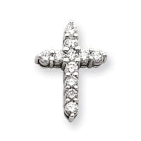 14k White Gold VS2 / SI1 Diamond Cross Pendant at $ 1563.42 only from Jewelryshopping.com