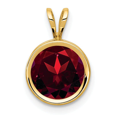 14k Yellow Gold Round Bezel Pendant at $ 119.99 only from Jewelryshopping.com