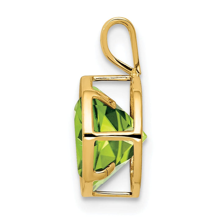 14k Yellow Gold Round Bezel Pendant