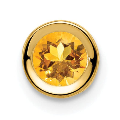 14k Yellow Gold Round Bezel Pendant at $ 32.22 only from Jewelryshopping.com