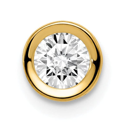 14k Yellow Gold Cubic Zirconia Bezel Pendant at $ 27.51 only from Jewelryshopping.com