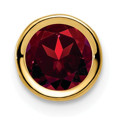 14k Yellow Gold Garnet Bezel Pendant at $ 51.03 only from Jewelryshopping.com