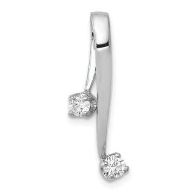 14k White Gold Diamond Chain Slide at $ 417.96 only from Jewelryshopping.com