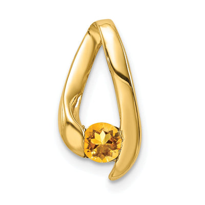 14k Yellow Gold Citrine Pendant at $ 168.79 only from Jewelryshopping.com