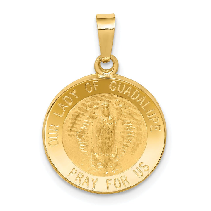 14k Yellow Gold Lady of Guadalupe Medal