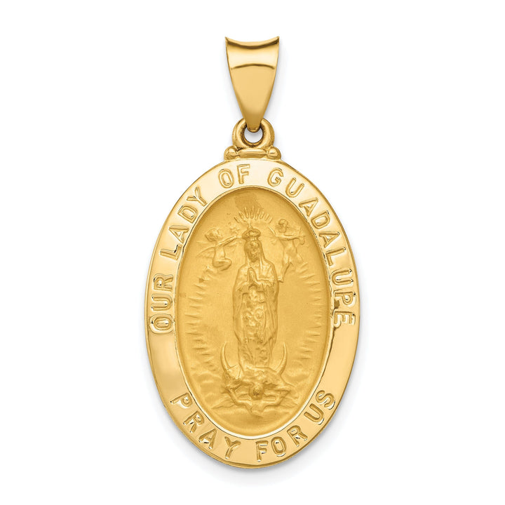 14k Yellow Gold Lady of Guadalupe Medal