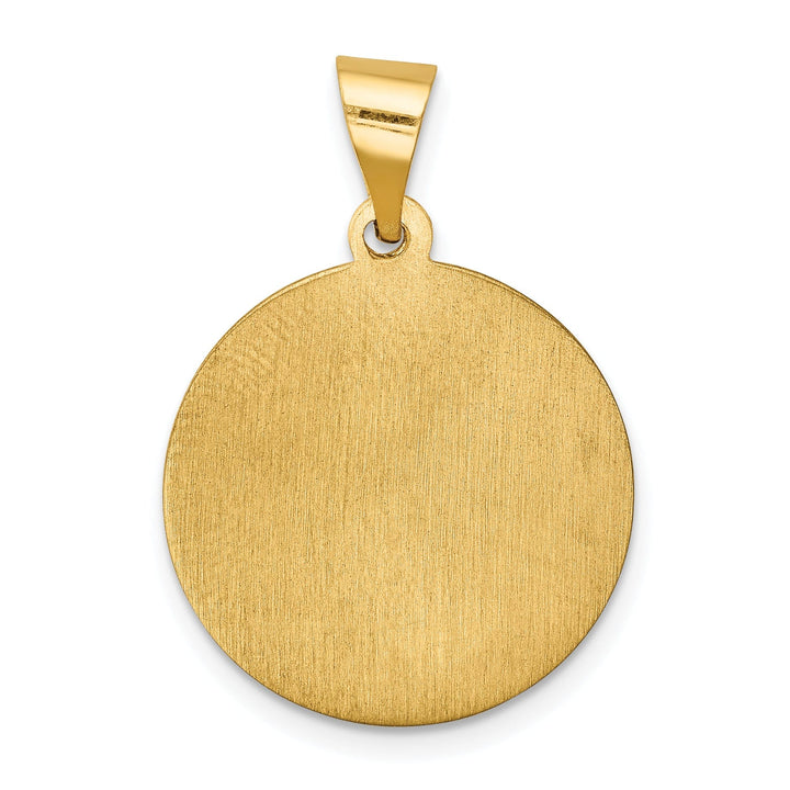 14k Yellow Gold Our Lady of Lourdes Medal Pendant