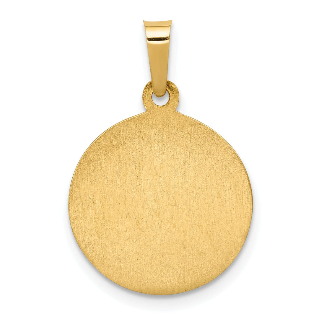 14k Yellow Gold Saint Anne Medal Pendant