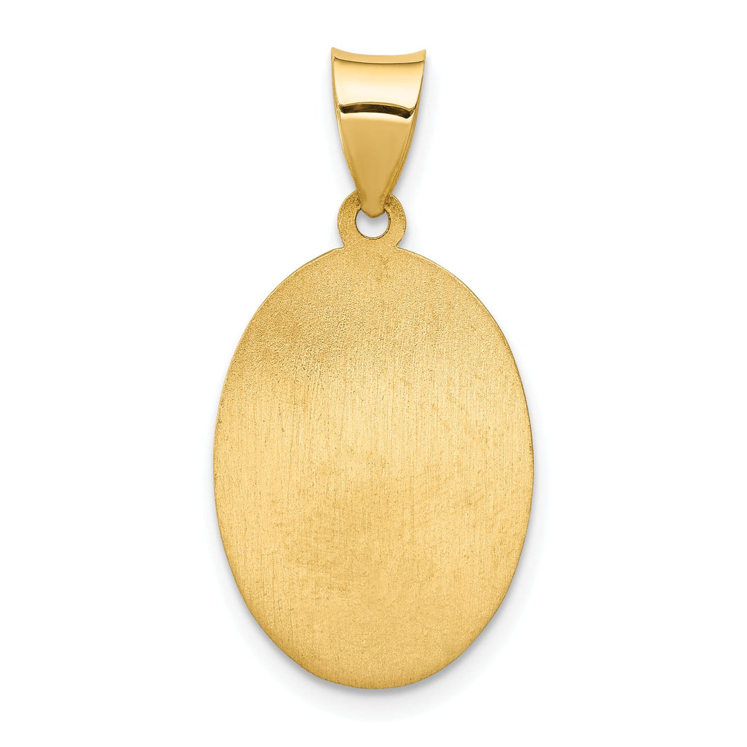 14k Yellow Gold Saint Anthony Medal Pendant