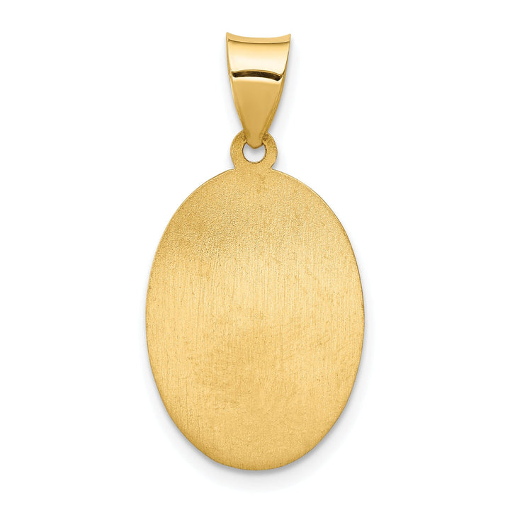 14k Yellow Gold Saint Anthony Medal Pendant