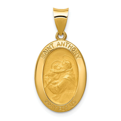 14k Yellow Gold Saint Anthony Medal Pendant at $ 183.71 only from Jewelryshopping.com