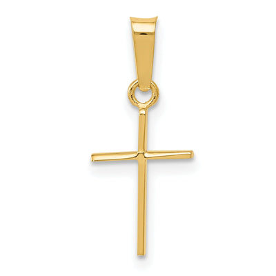 14k Yellow Gold Polished Cross Pendant at $ 66.76 only from Jewelryshopping.com