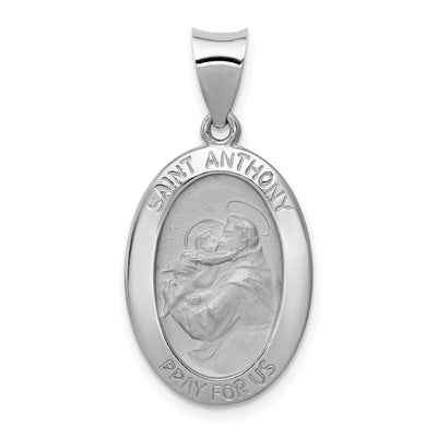 14k White Gold Saint Anthony Medal Pendant at $ 191.5 only from Jewelryshopping.com