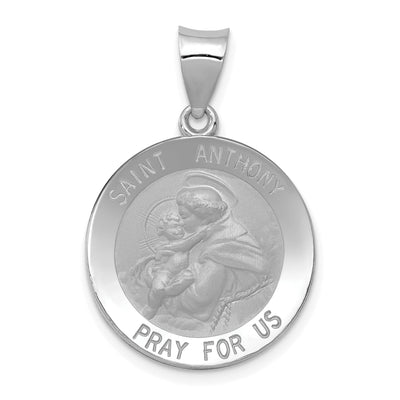 14k White Gold Saint Anthony Medal Pendant at $ 199.25 only from Jewelryshopping.com