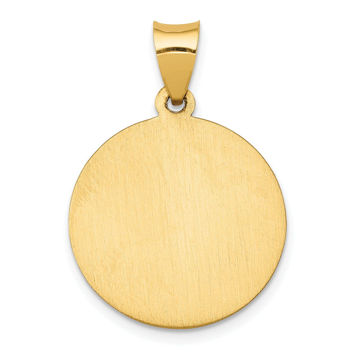 14k Yellow Gold Saint Barbara Medal Pendant