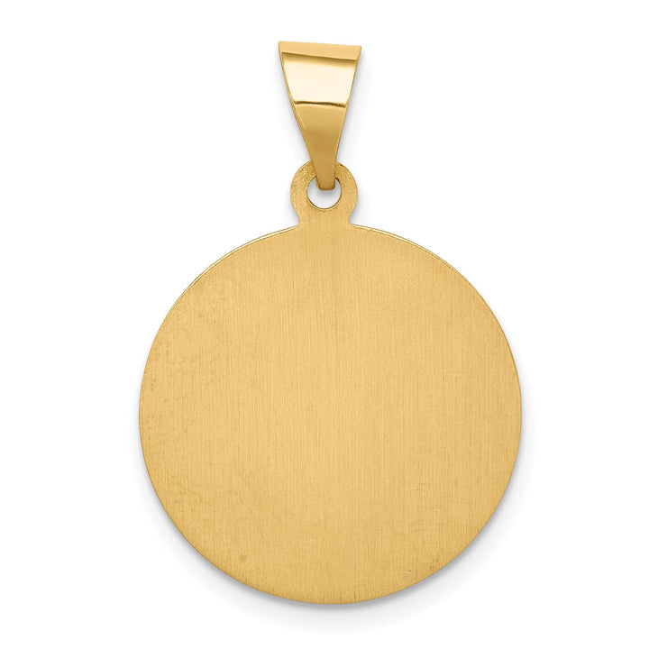 14k Yellow Gold Saint Charles Medal Pendant