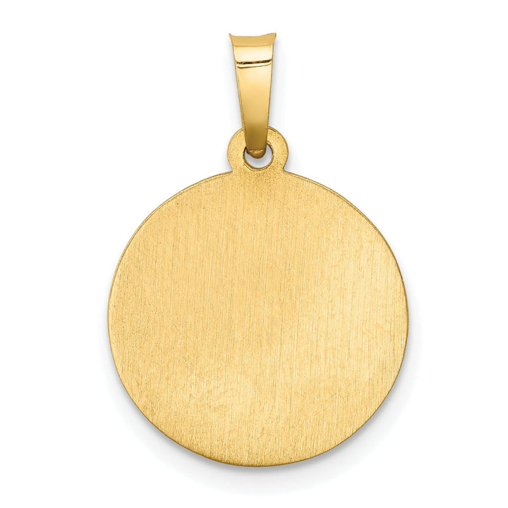 14k Yellow Gold Saint Christopher Medal Pendant