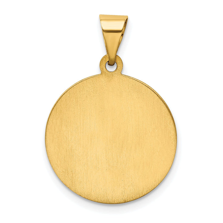 14k Yellow Gold Saint Christopher Medal Pendant