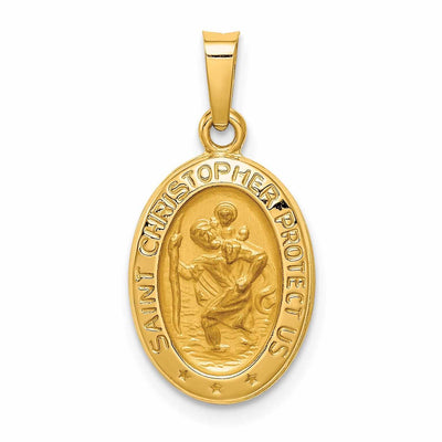 14 Yellow Gold Saint Christopher Medal Pendant at $ 125.51 only from Jewelryshopping.com