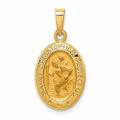 14 Yellow Gold Saint Christopher Medal Pendant at $ 125.51 only from Jewelryshopping.com
