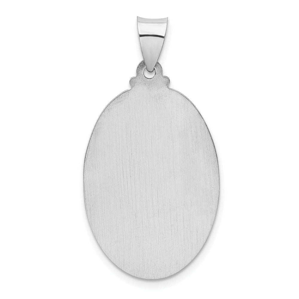 14k White Gold Saint Christopher Medal Pendant