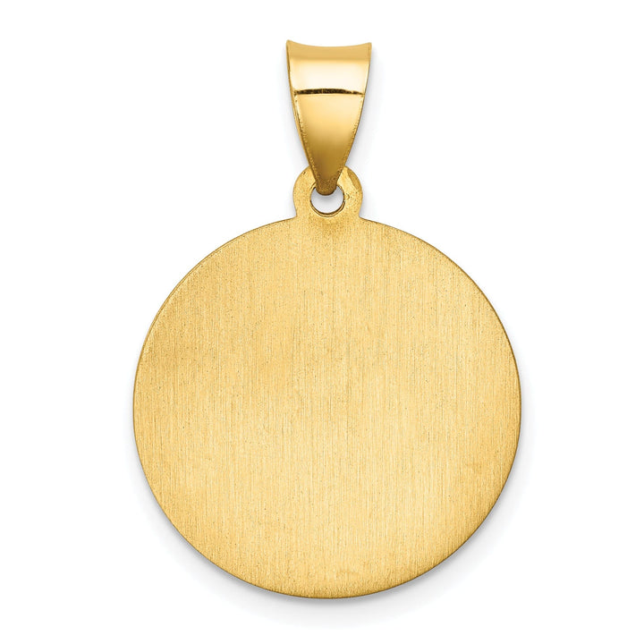 14k Yellow Gold Saint Florian Medal Pendant