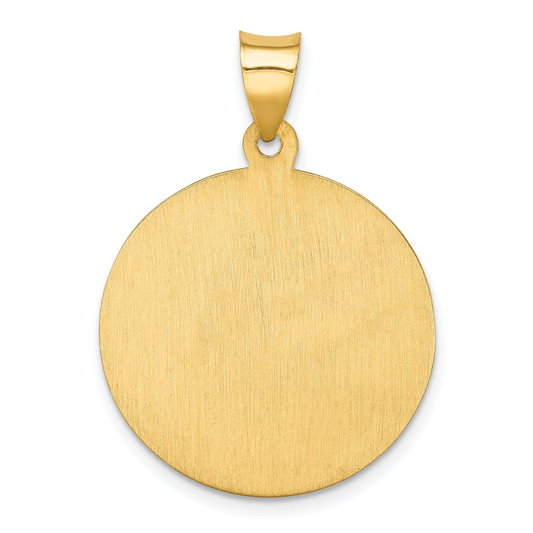 14k Yellow Gold Saint Florian Medal Pendant