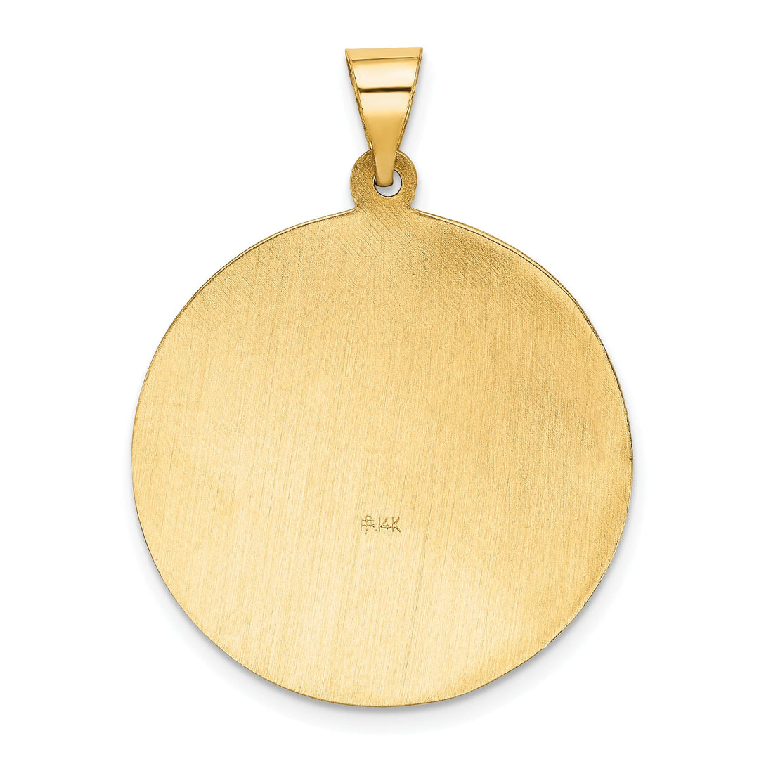 14k Yellow Gold Saint Florian Medal Pendant