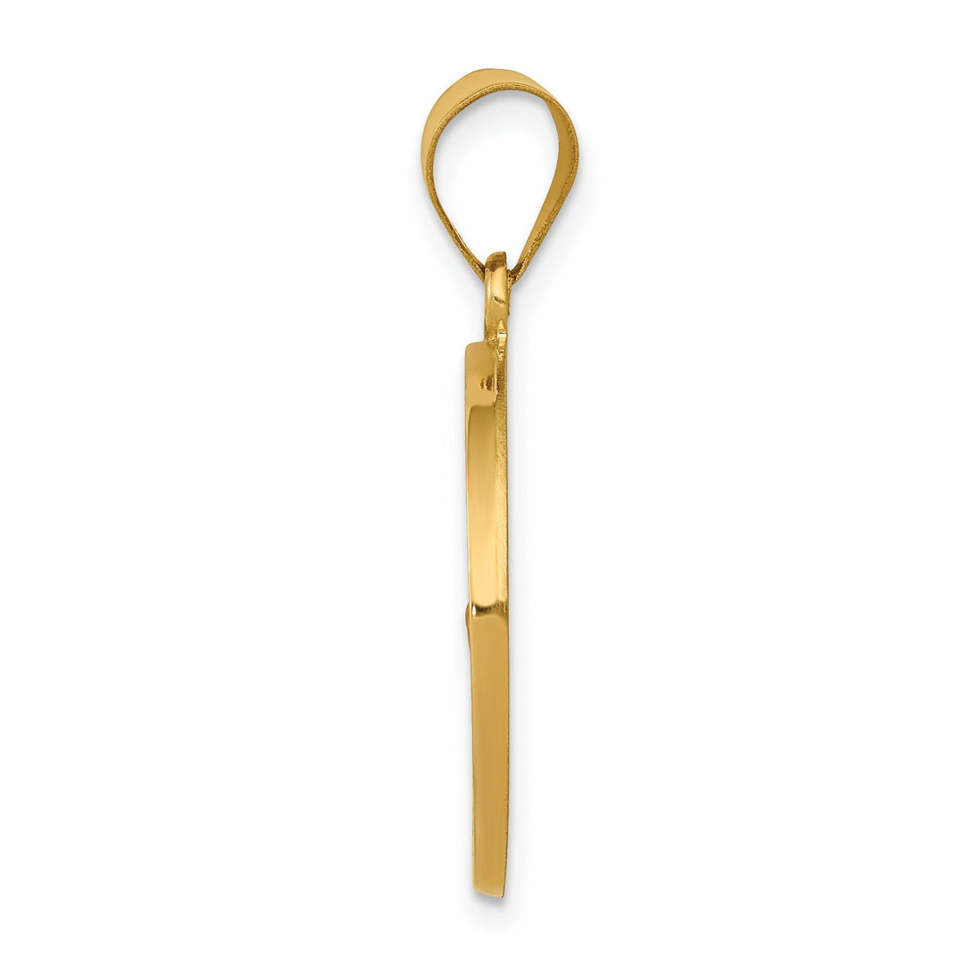 14k Yellow Gold Saint Francis Medal Pendant