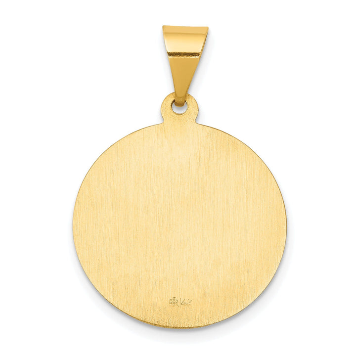14k Yellow Gold Saint Francis Medal Pendant