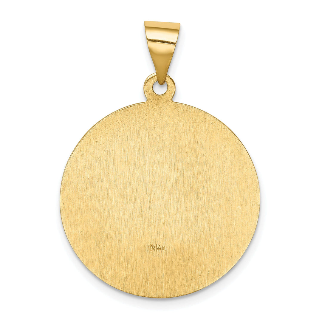 14k Yellow Gold Saint Francis Medal Pendant