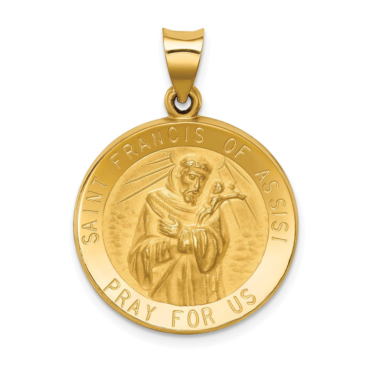 14k Yellow Gold St.Francis of Assisi Medal