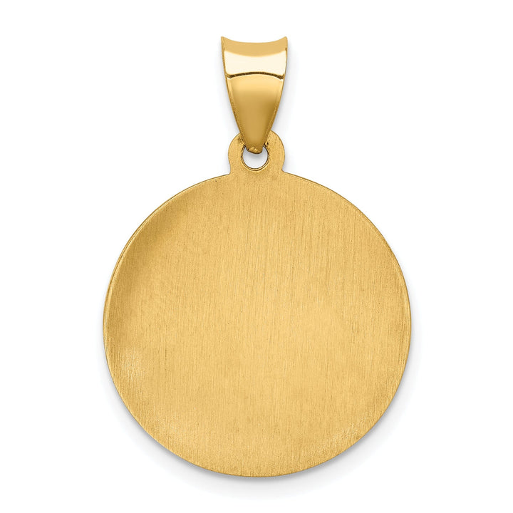 14k Yellow Gold Saint Gabriel Medal Pendant