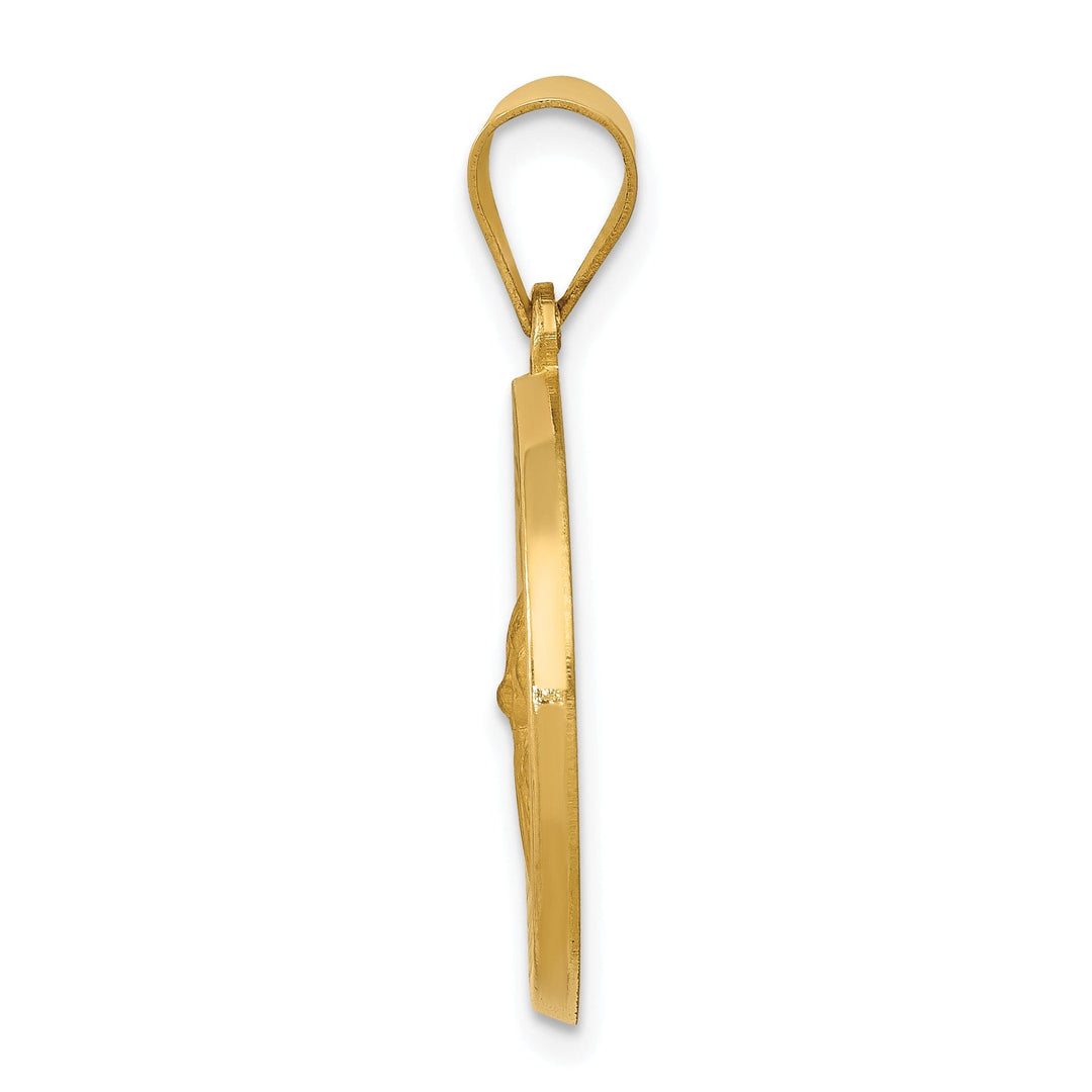 14k Yellow Gold Saint Gerard Medal Pendant