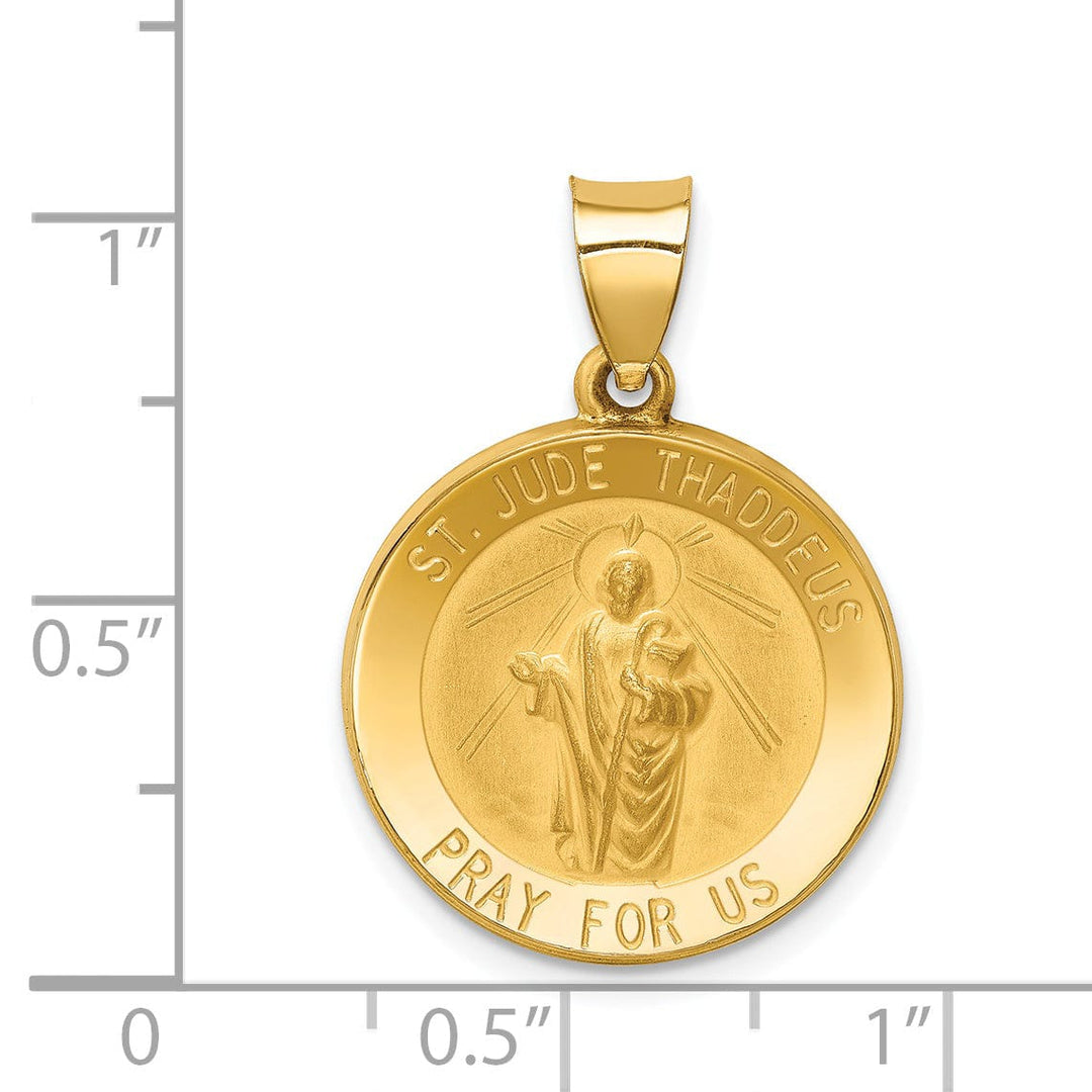 14k Yellow Gold Saint Jude Thaddeus Medal