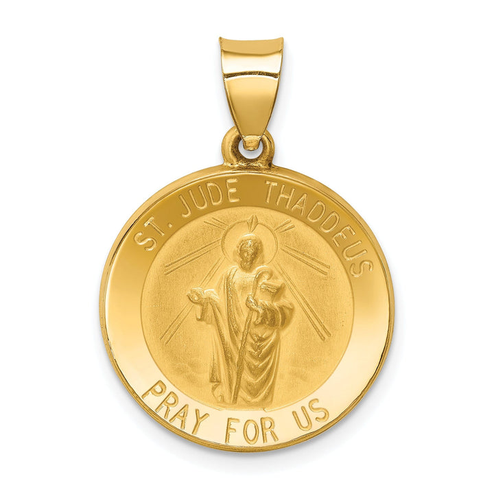 14k Yellow Gold Saint Jude Thaddeus Medal