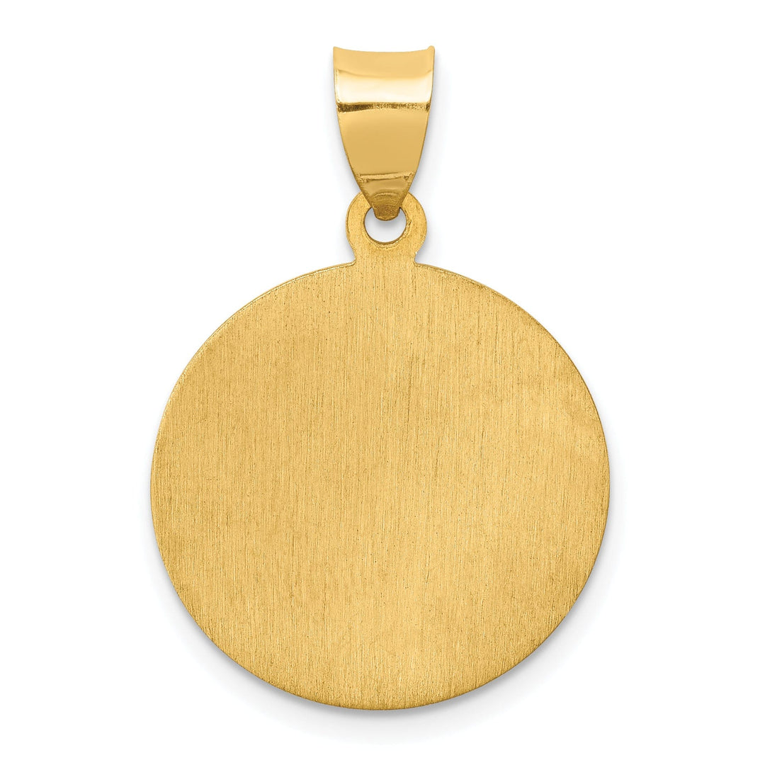 14k Yellow Gold Saint Luke Medal Pendant