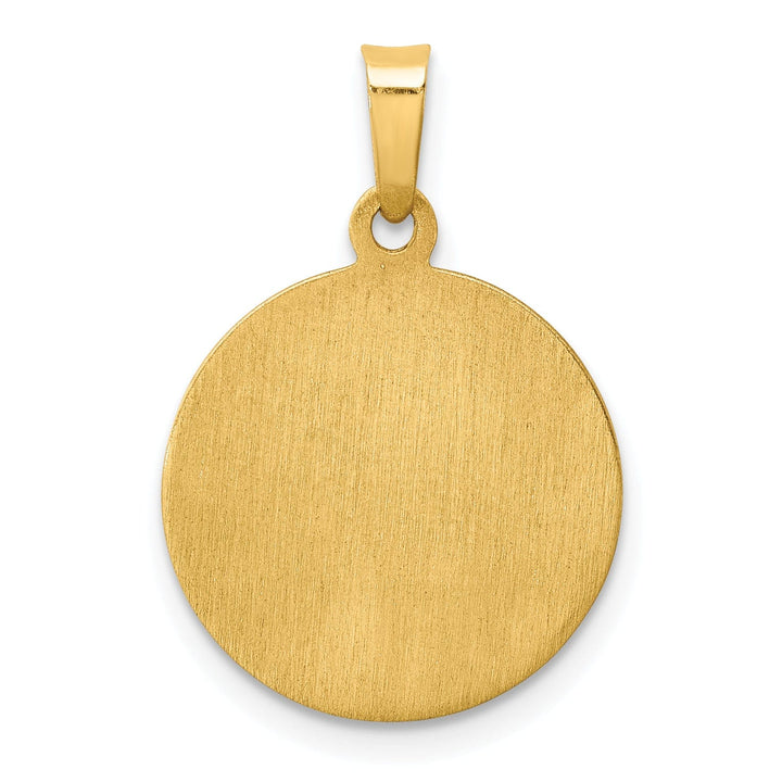 14k Yellow Gold Saint Mark Medal Pendant