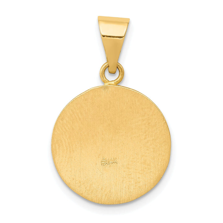 14k Yellow Gold Saint Matthew Medal Pendant