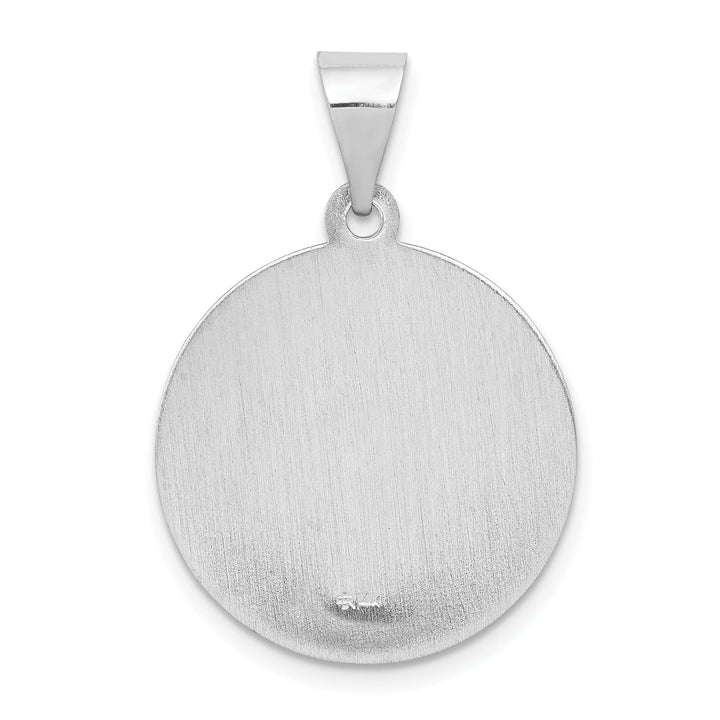 14k White Gold Saint Matthew Medal Pendant