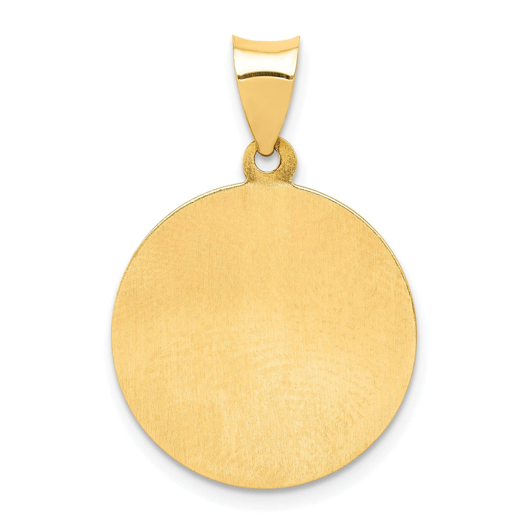 14k Yellow Gold Saint Michael Medal Pendant