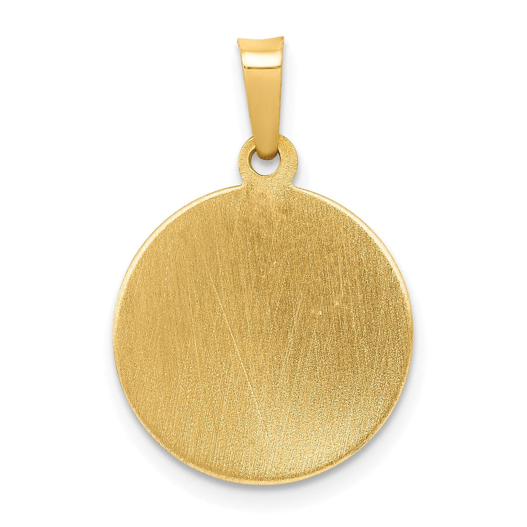 14k Yellow Gold Saint Patrick Medal Pendant