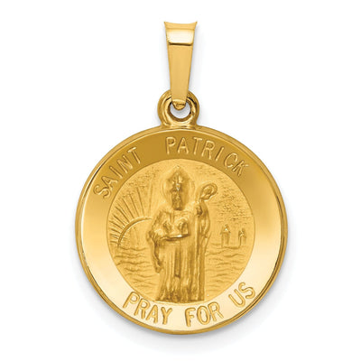 14k Yellow Gold Saint Patrick Medal Pendant at $ 125.51 only from Jewelryshopping.com