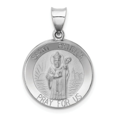 14k White Gold Saint Patrick Medal Pendant at $ 199.25 only from Jewelryshopping.com