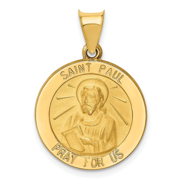 14k Yellow Gold Saint Paul Medal Pendant