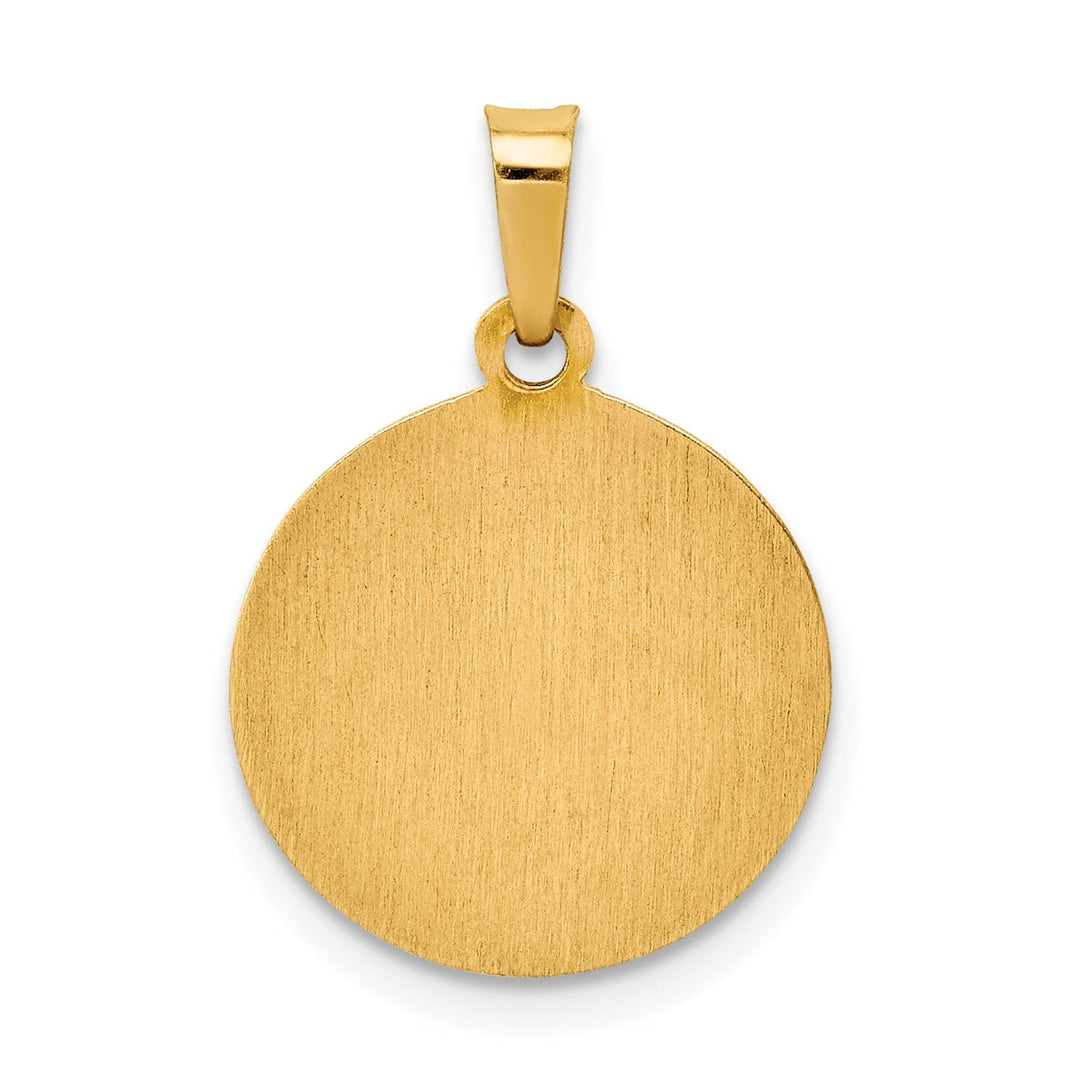 14k Yellow Gold Saint Raphael Medal Pendant