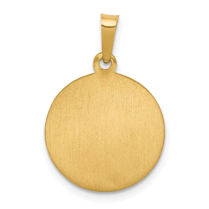 14k Yellow Gold Saint Theresa Medal Pendant