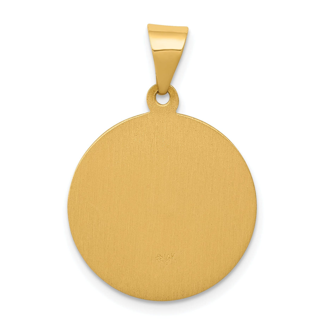 14k Yellow Gold Saint Theresa Medal Pendant