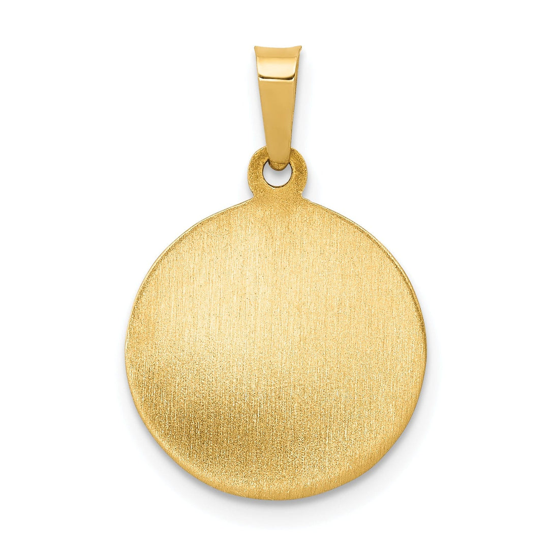 14k Yellow Gold First Communion Medal Pendant