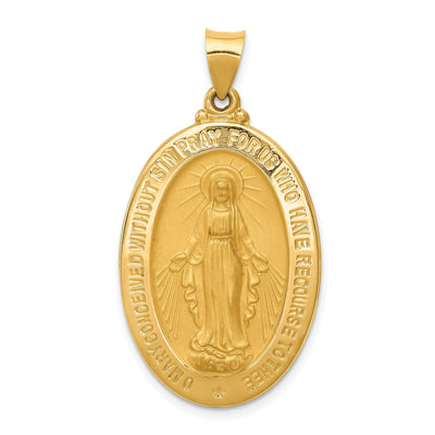 14k Yellow Gold Miraculous Medal Pendant at $ 311.07 only from Jewelryshopping.com
